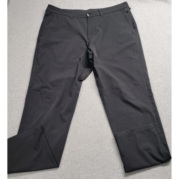 Lululemon Men's ABC Pant Classic Melanite Black Size 36 Warpstreme Gym - Picture 1 of 10